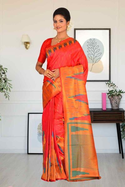 Semi Katan Silk Saree (adi85463)