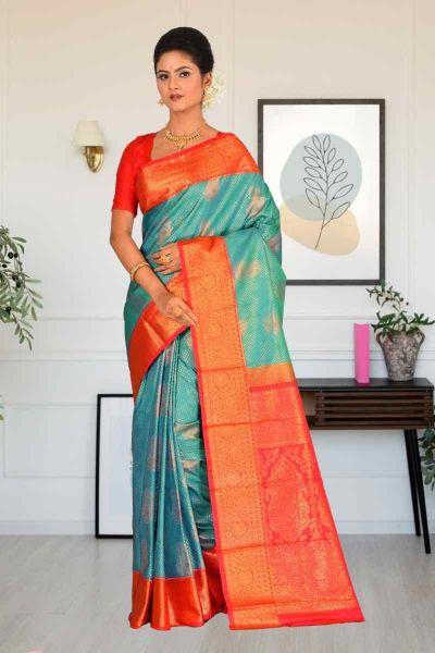 Brocade Kanjivaram  Silk Saree (adi85468)