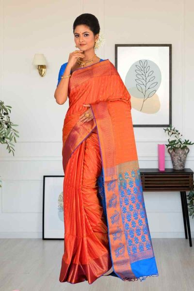 Semi Maheshwari Silk Saree (adi85478)