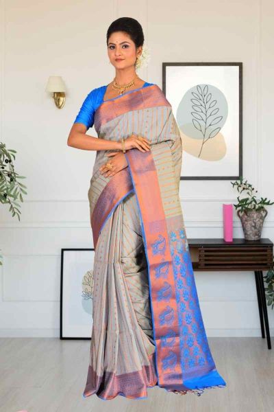 Semi Maheshwari Silk Saree (adi85484)