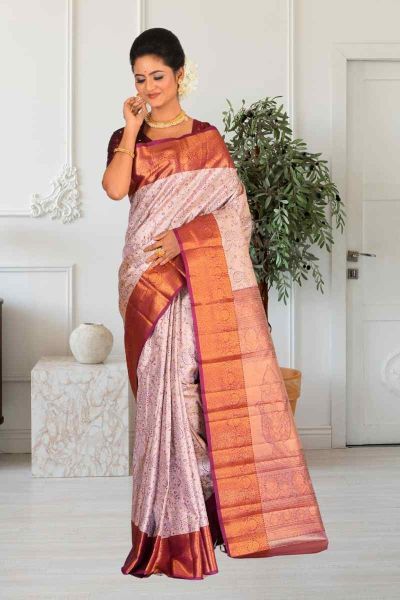 Brocade Kanjivaram  Silk Saree (adi85491)