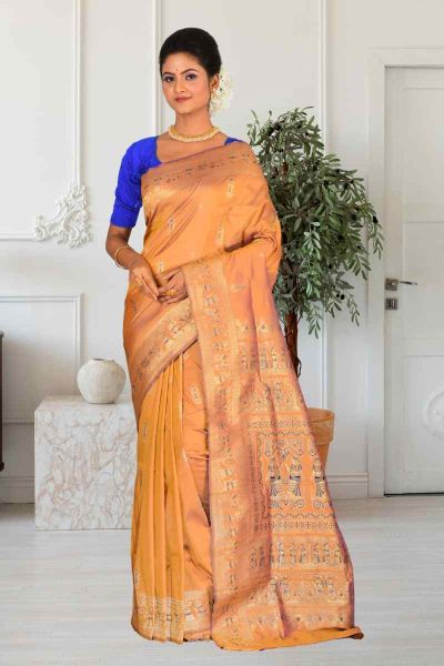 Semi Swarnachari Silk Saree (adi85511)