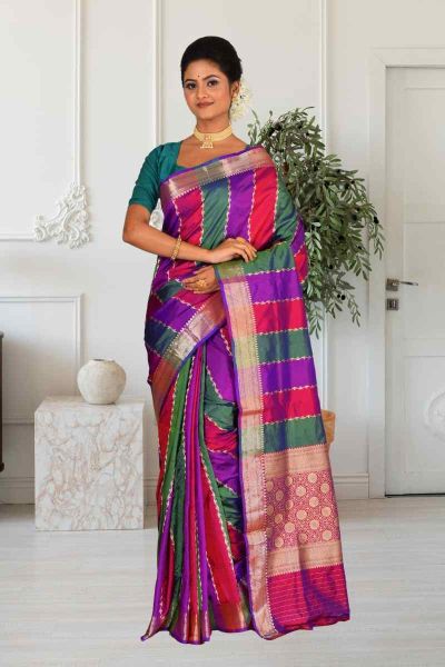 Pure Katan Silk Saree (adi85516)