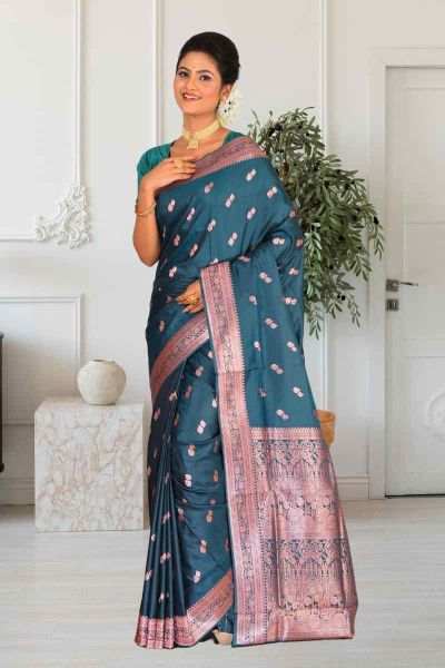 Semi Katan Silk Saree (adi85521)