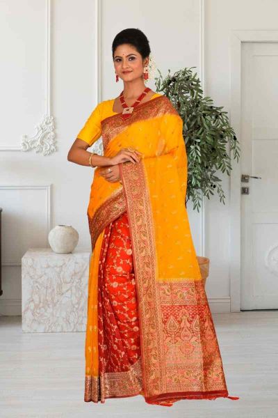 Organza Silk Saree (adi85528)