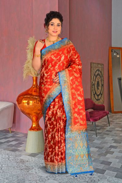 Organza Silk Saree (adi85534)