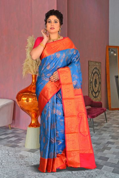 Brocade Kanjivaram  Silk Saree (adi85550)