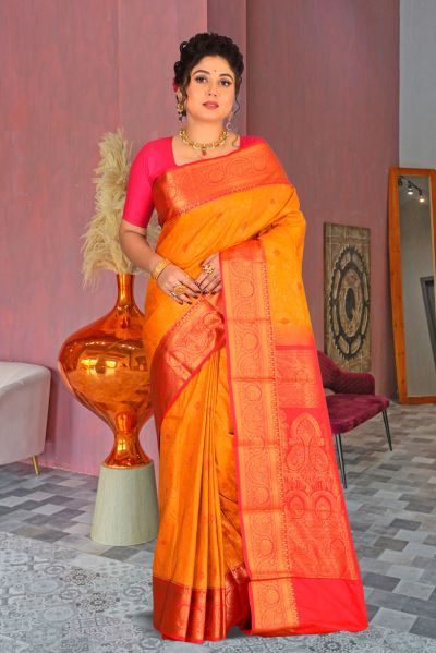 Brocade Kanjivaram  Silk Saree (adi85553)