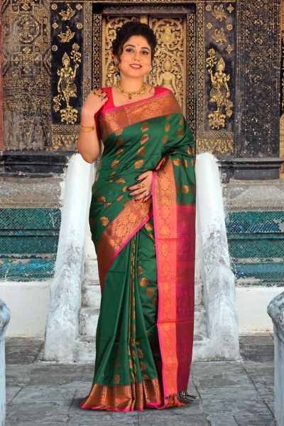 Semi Maheshwari Silk Saree (adi85559)