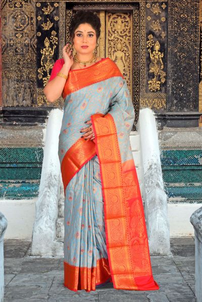 Brocade Kanjivaram  Silk Saree (adi85563)