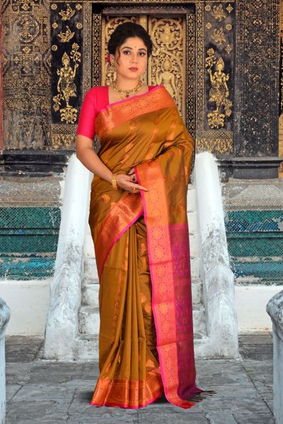 Semi Maheshwari Silk Saree (adi85573)