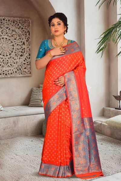 Semi Katan Silk Saree (adi85604)