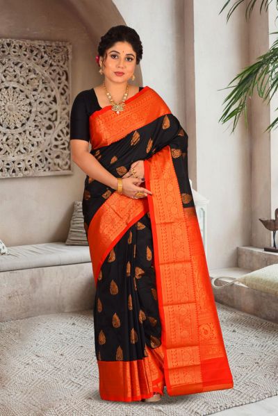 Semi Kanjivaram Silk Saree (adi85613)