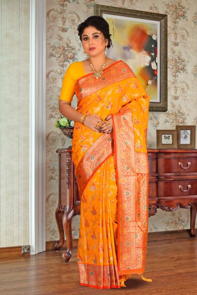 Semi Katan Silk Saree (adi85622)