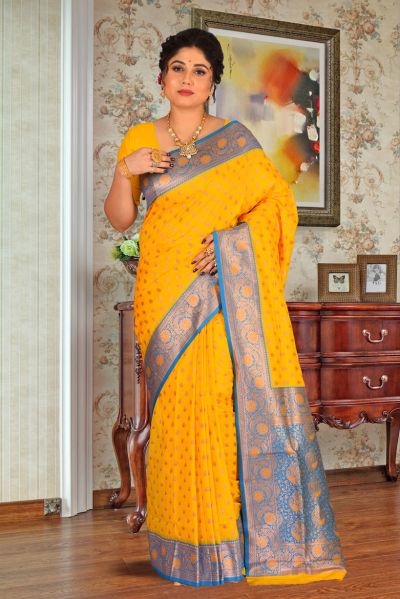 Semi Katan Silk Saree (adi85623)