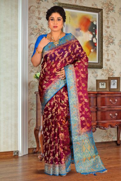 Organza Silk Saree (adi85625)