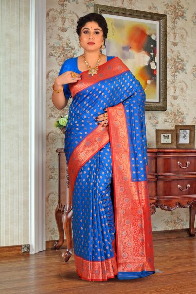 Semi Katan Silk Saree (adi85627)