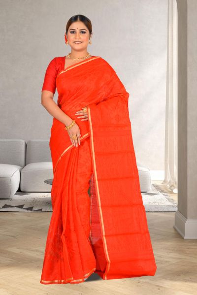 Semi Muslin Dhakai Saree (adi85642)