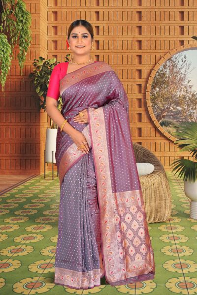 Semi Katan Silk Saree (adi85655)