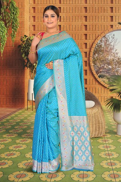 Semi Katan Silk Saree (adi85656)