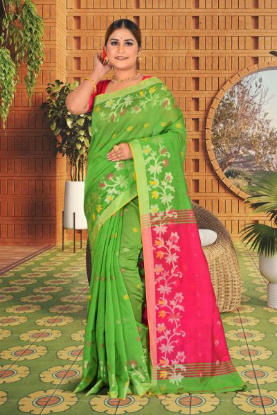 Handloom Cotton Saree (adi85661)