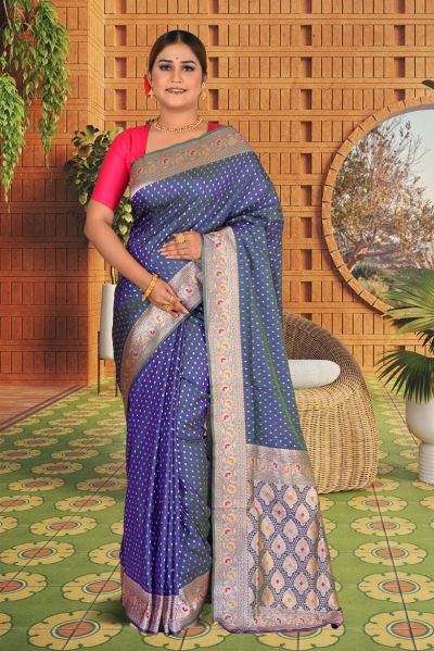 Semi Katan Silk Saree (adi85662)