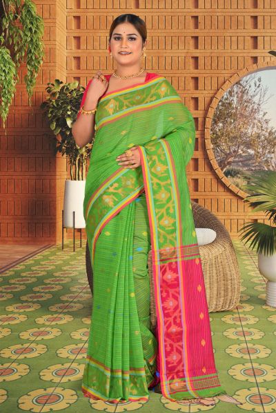 Handloom Cotton Saree (adi85663)