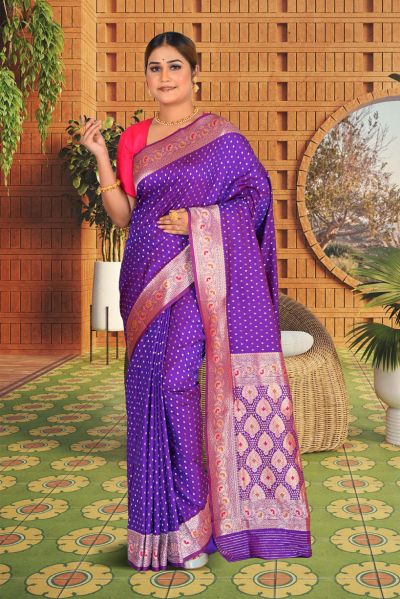 Semi Katan Silk Saree (adi85664)