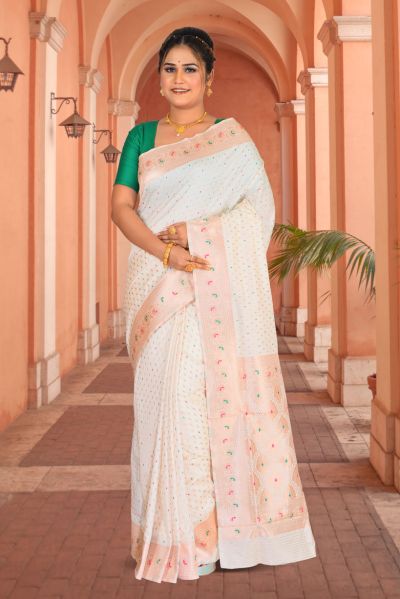 Semi Katan Silk Saree (adi85684)