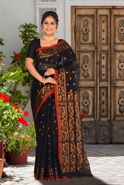 Handloom Cotton Saree (adi85714)