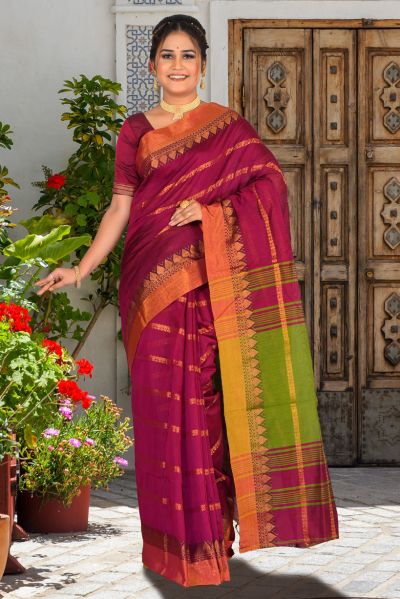 Handloom Cotton Saree (adi85727)