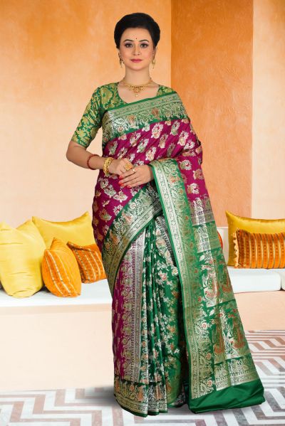 Minakari Benarasi Silk Saree (adi85757)