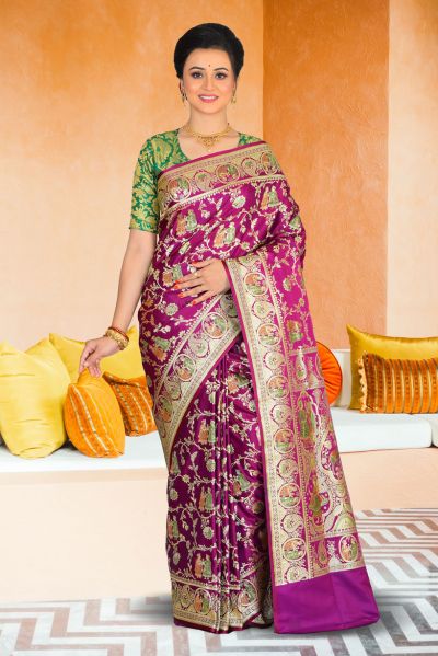 Pure Minakari Benarasi Silk Saree (adi85759)