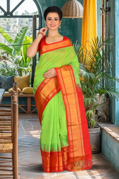 Pure Mangalgiri Silk Saree (adi85790)