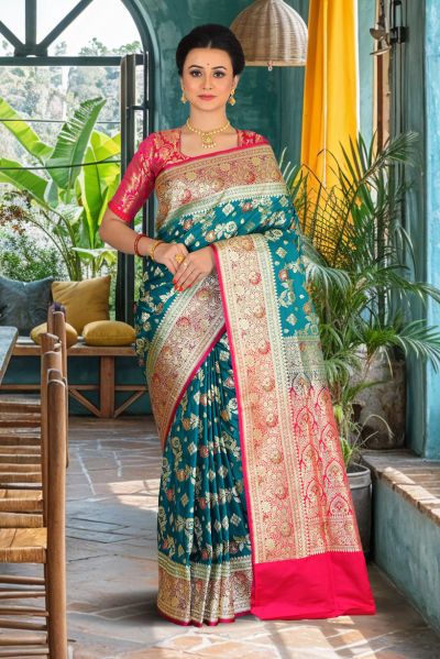 Minakari Benarasi Silk Saree (adi85794)