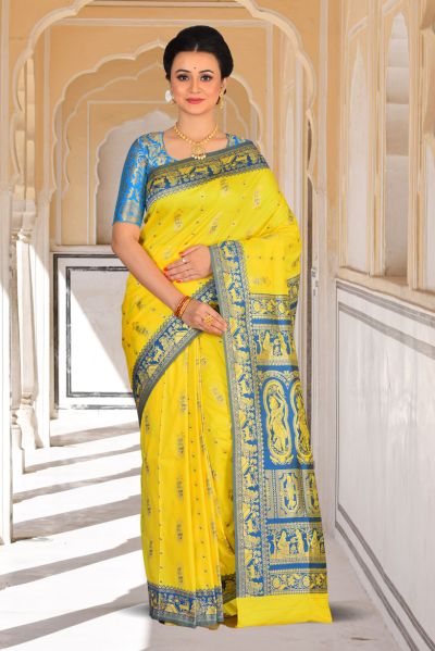 Semi Swarnachari Silk Saree (adi85834)