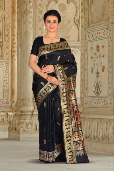 Semi Swarnachari Silk Saree (adi85850)