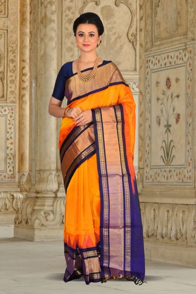 Pure Mangalgiri Silk Saree (adi85858)