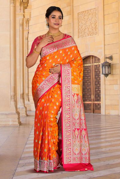 Pashmina Benarasi Silk Saree (adi85897)