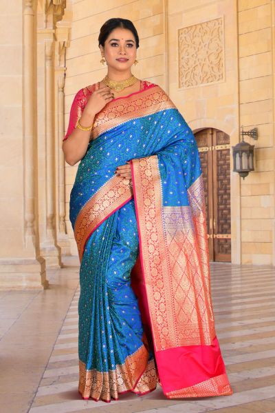 Pashmina Benarasi Silk Saree (adi85899)