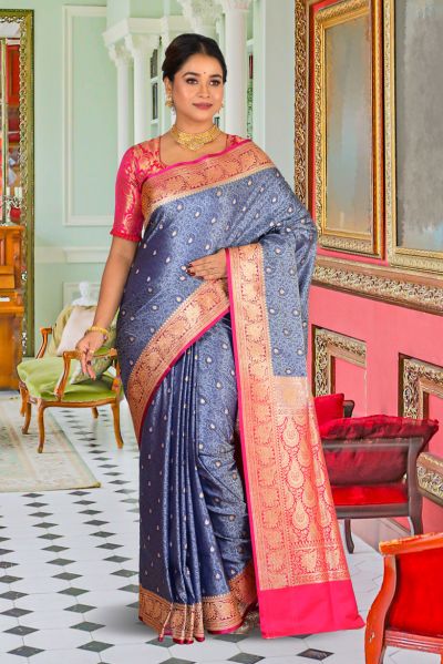 Pashmina Benarasi Silk Saree (adi85913)