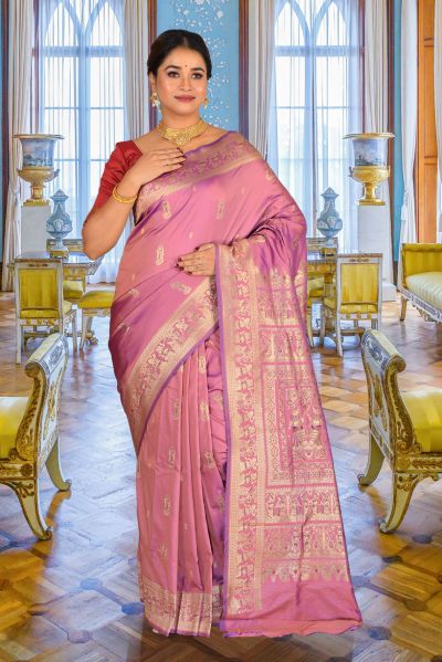 Semi Swarnachari Silk Saree (adi85933)