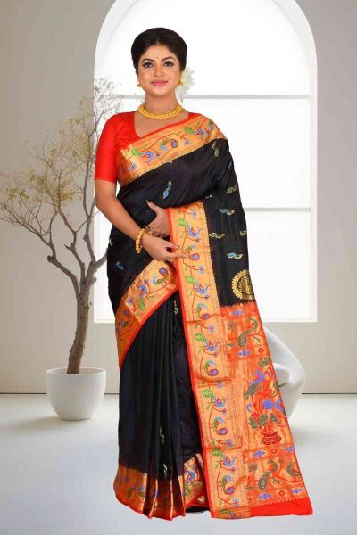 Pure Paithani Silk Saree (adi85982)