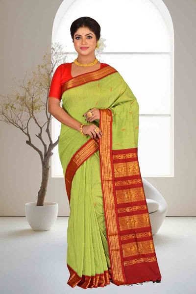 Gadwal Cotton Saree (adi85984)