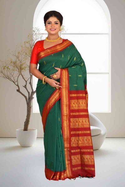 Gadwal Cotton Saree (adi85987)