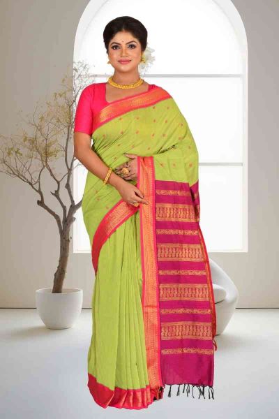 Gadwal Cotton Saree (adi85996)