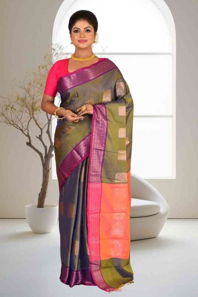 Maheshwari Silk Saree (adi86015)