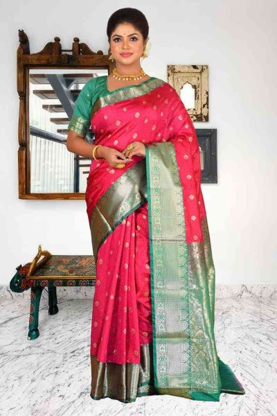 Semi Kanjivaram Silk Saree (adi86052)