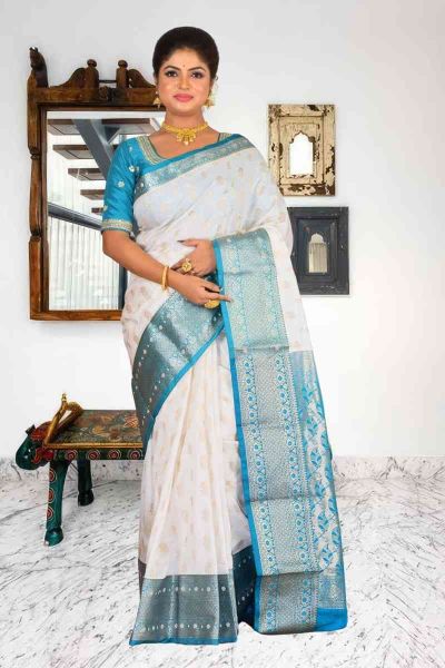 Semi Kanjivaram Silk Saree (adi86059)