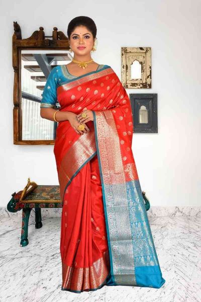 Semi Kanjivaram Silk Saree (adi86065)